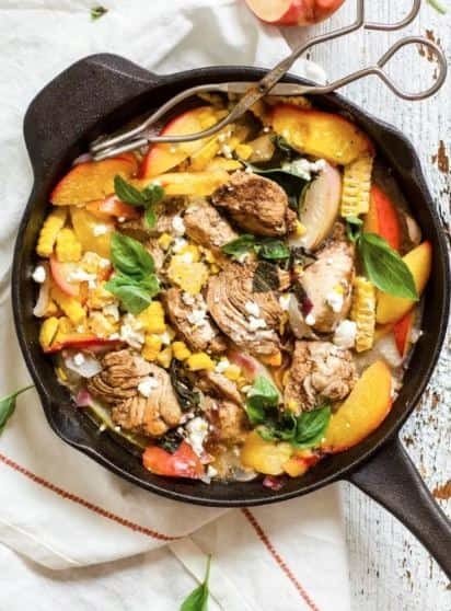 Crazy Chicken Breast with Peaches