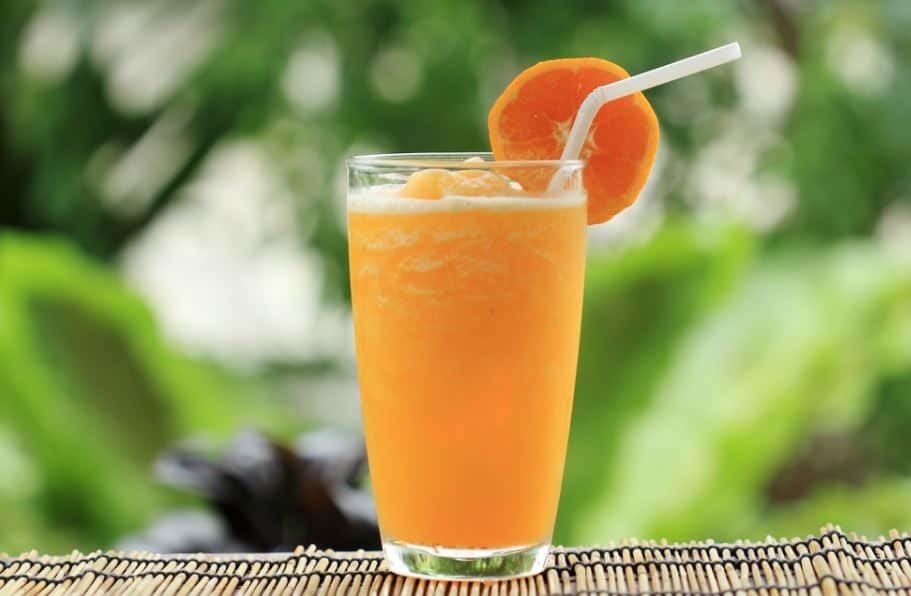 Orange Smoothie with Yogurt . Yoga Drink Recipe Cook After Me