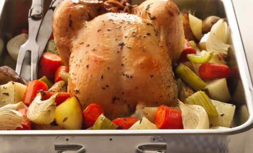 Oven Chicken Meat with 4 Vegetables