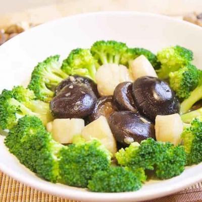 Scallops with Broccoli and Mushrooms for weight loss