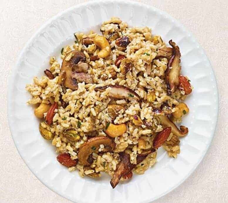 Italian Rice with Mushrooms & Pistachios