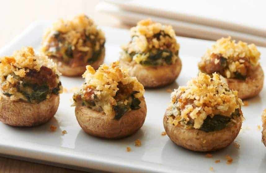 Vegetarian Stuffed Mushrooms