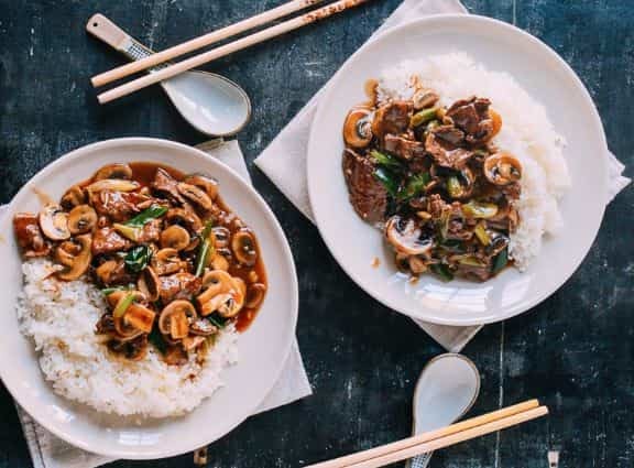 Chinese Beef, Mushrooms & Oyster Sauce . Low-Fat Recipe - Cook After Me
