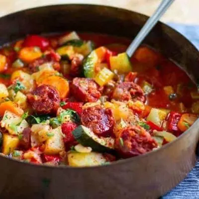 Chorizo Sausages & Potato Stew Recipe