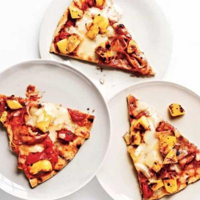 Hawaiian ham & yam pizza recipe