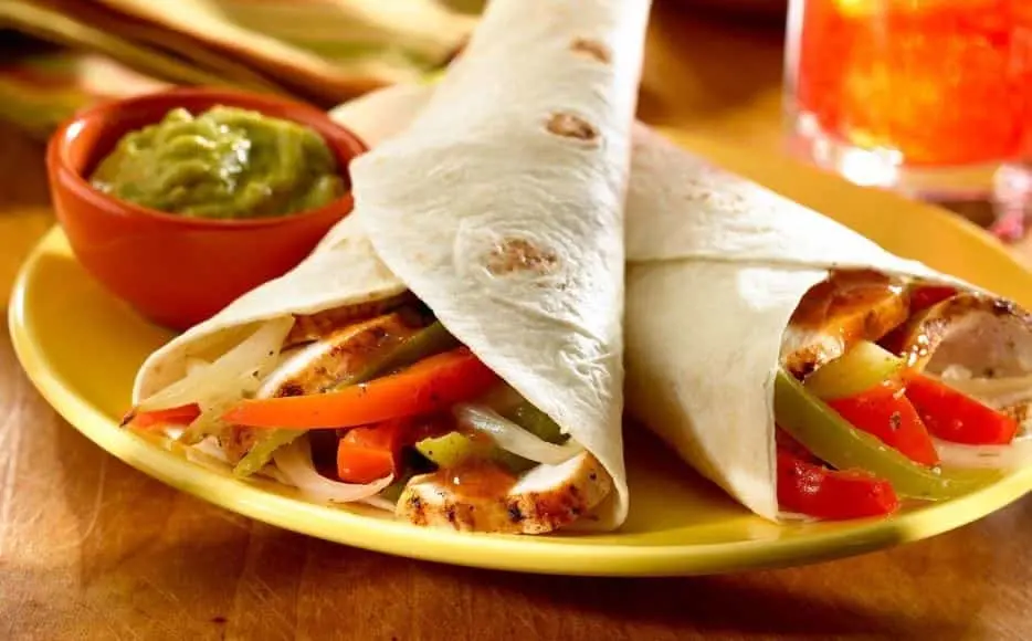 Mexican Chicken Fajita Tortillas