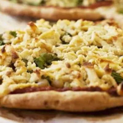 Indian Golden Cauliflower Pizza recipe with turmeric and cumin