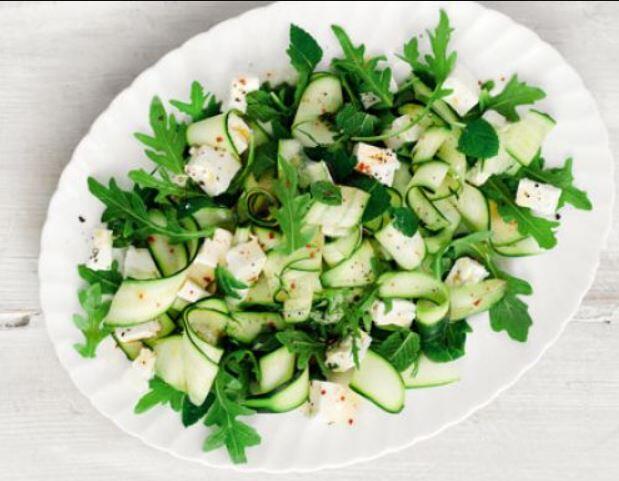 Mediterranean Zucchini & Feta salad