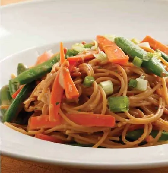 18 Min. Asian Noodles & Spring Vegetables