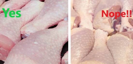 Chicken meat Fresh vs Not Fresh