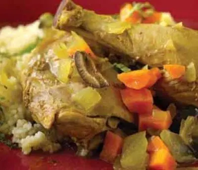 Moroccan Chicken Stew with Couscous Recipe