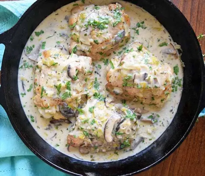 Chicken & Mushroom Fricassee