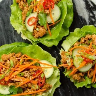 Asian-style chicken wraps