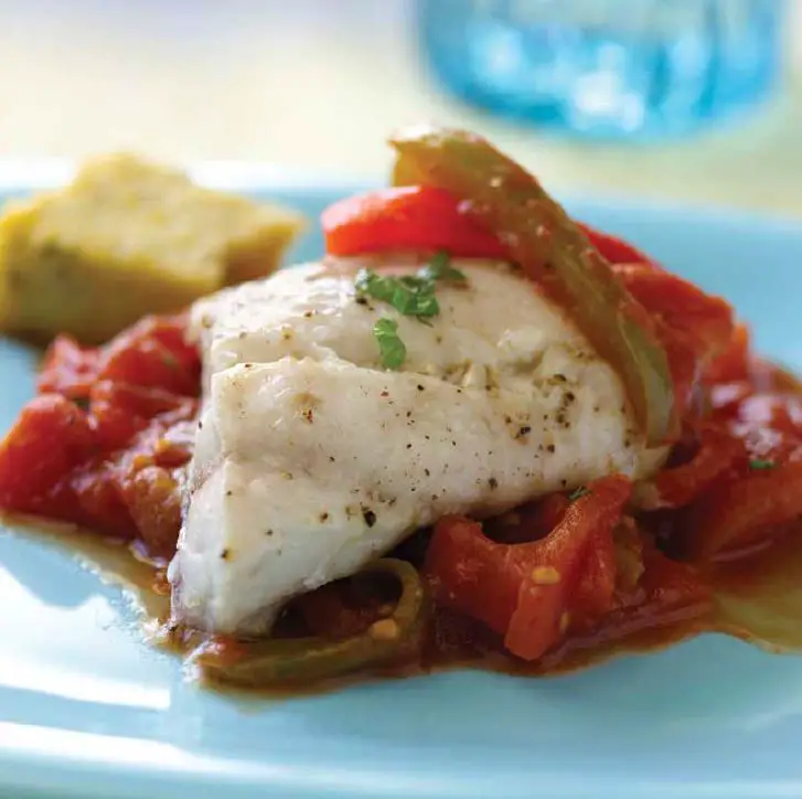 Baked Red Snapper with Zesty Tomato Sauce