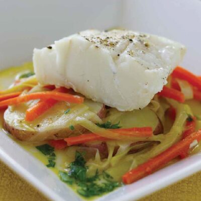 Braised Cod with leeks Recipe