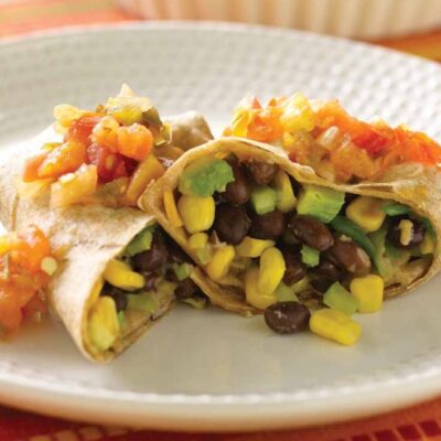 Vegetarian Burritos with Corn & Black Bean Recipe